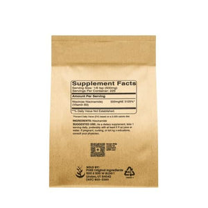Pure Original Ingredients Niacinamide 4oz – Flush-Free Niacinamide: Unlike traditional niacin, niacinamide does – Image 1