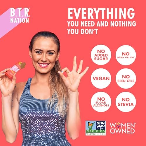 B.T.R. Nation Superfood Keto Protein Bars, Plant Based Vegan Protein - Cinnamon Cookie Dough ENERGY | 12 Pack | Low Carb, Low Calorie, Gluten Free, No Sugar Alcohols, Boosted with Superfoods - görsel 9