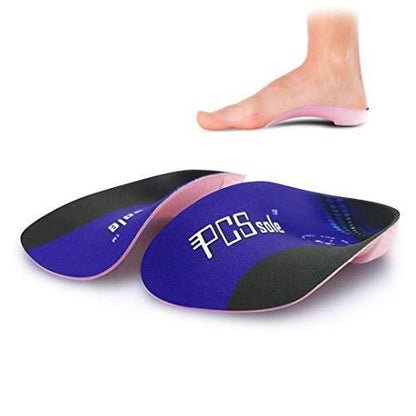 PCSsole 3/4 Orthotics Shoe Insoles High Arch Supports Shoe Inserts for Plantar Fasciitis, Flat Feet, Over-Pronation, Relief Heel Spur Pain (Men11.5-13.5/Women12.5-14.5)