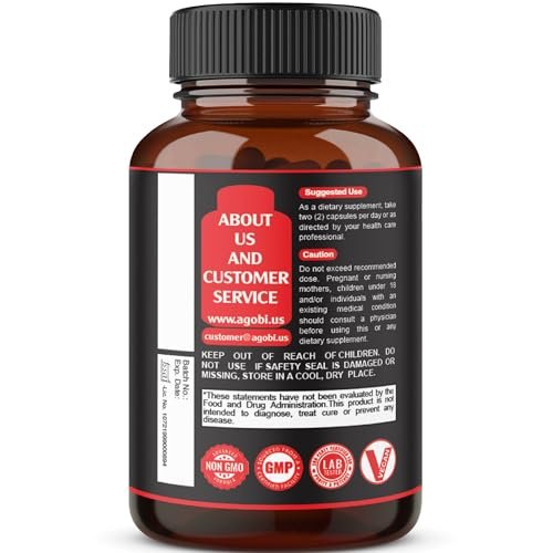 Testosterone Supplement for Men with Ashwagandha, Tribulus, Ginseng & More - 11 Herbs - Strength Support - 60 Vegan Capsules 1 Month Supply - görsel 9