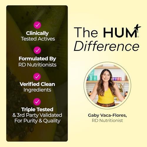 HUM Here Comes The Sun Immune Support Supplement with Vitamin D Supplements for Women and Men for a Healthy Immune System, D3 Vitamin Supports Bone Health, 30 Capsules - görsel 7