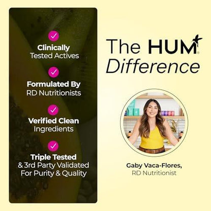 HUM Here Comes The Sun Immune Support Supplement with Vitamin D Supplements for Women and Men for a Healthy Immune System, D3 Vitamin Supports Bone Health, 30 Capsules