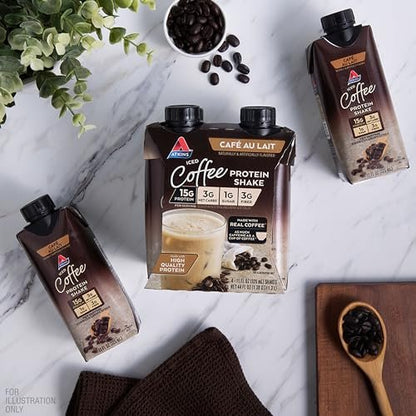 Atkins Café au Lait Iced Coffee Flavored – Allergens: Contains milk and soy (lecithin) – Image 12