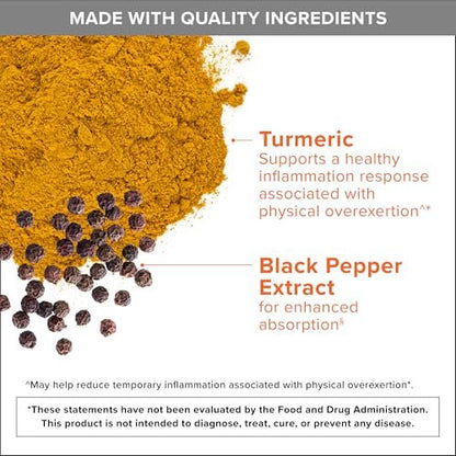 Qunol Turmeric Curcumin 2250mg, Black Pepper – Enhanced Absorption: Black pepper extract (BioPerine) increases – Image 8
