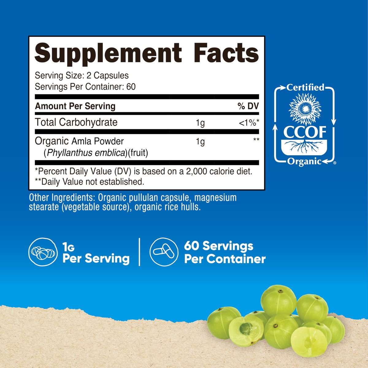 Nutricost Amla 1000mg, 120 Vegetarian – Vegetarian & Gluten-Free: Suitable for vegetarian diets and those with – Image 3
