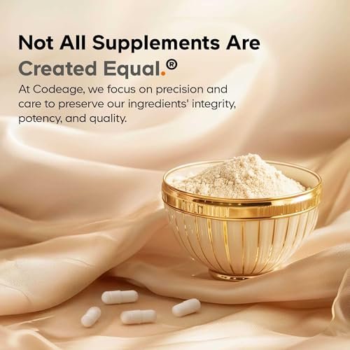 Codeage Teen Clearface Adolescent Face, Skin & Pimples, Vitamins A, C, D3, E, Pantothenic Acid, Niacin, Zinc Supplement Teenagers, Probiotics, L-Lysine, Omega-3, Oily Skin, Pores, Spots - 60 Capsules - görsel 10