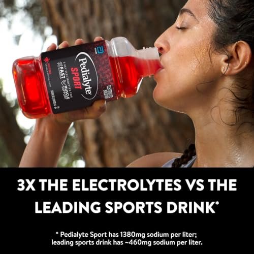 Pedialyte Sport Electrolyte Drink, Fast – Color: Black & Yellow (bottle design) – Image 10