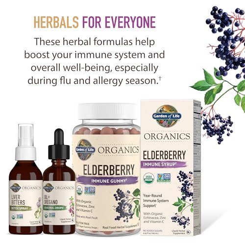 Garden of Life Organics Elderberry Gummies for Adults & Kids - Immune Support Supplement with Organic Fruit, Herbal Blend, Elderberry, Echinacea, Zinc, Vitamin C, 120 Vegan Gluten Free Gummies - görsel 11