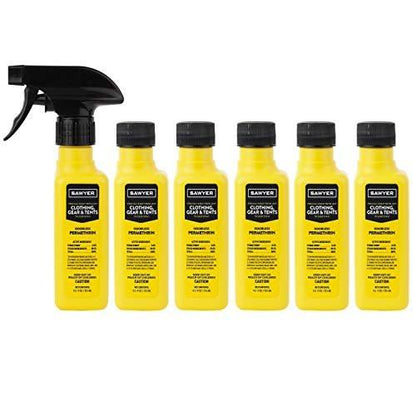 Sawyer SP645 Permethrin Premium Insect Repellent for Clothing, Gear & Tents Trigger Spray, 4.5-Ounce, 6 Bottles
