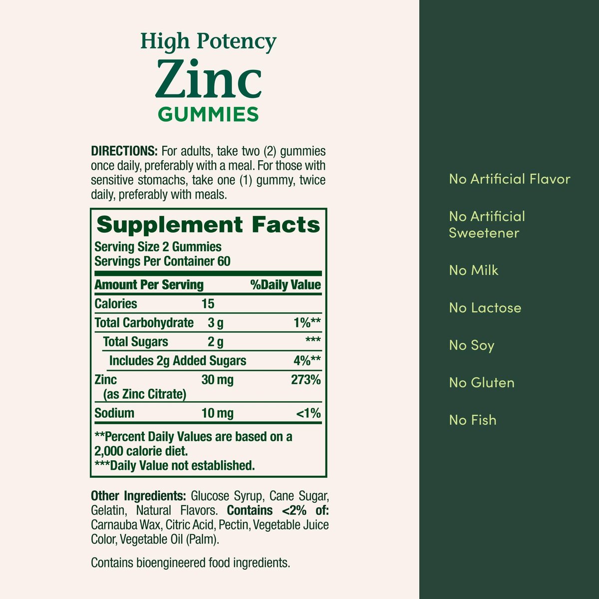 Nature’s Bounty Zinc Gummies, Immune Support Gummies, Supports Skin & Antioxidant Health, Mixed Berry, 30mg, 120 Count - görsel 6