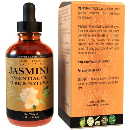 Jasmine Essential Oil (1 oz), Premium Therapeutic Grade, 100% Pure and Natural, Perfect for Aromatherapy, and Much More by Mary Tylor Naturals - görsel 9