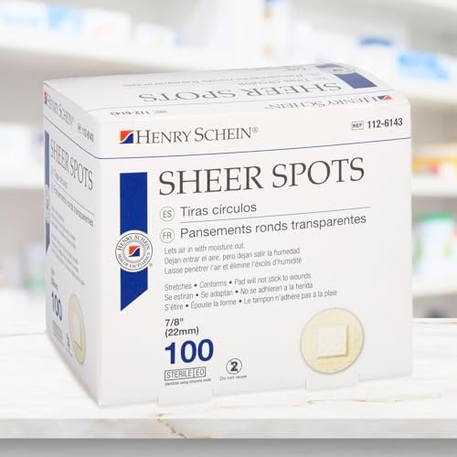 Adhesive Sheer Spot Bandage 7/8" | Durable, Breathable, and Flexible Bandages Designed for Minor Wounds, Providing Comfort and Secure Adhesion for Effective Healing - 100 per Box - görsel 4