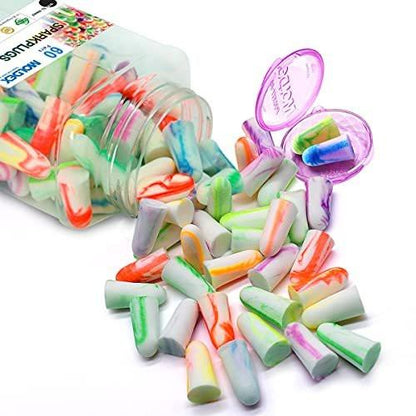 MOLDEX Soft Foam Earplugs Softies® Ear Plugs for Sleeping, Snoring, Work, Travel, Shooting -33dB Highest NRR Made in USA (Bottle Pack, 60 Pairs)