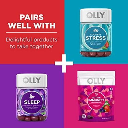 OLLY Multi + Probiotic Adult Multivitamin Gummy, Digestive and Immune System Support, Chewable Supplement, Tropical Flavored, 35 Day Supply - 70 Count