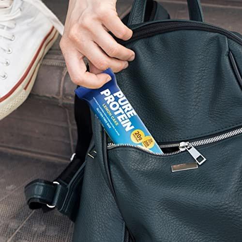 Pure Protein Bars, High Protein, Nutritious Snacks To Support Energy, Lemon Cake, 12 Count - görsel 1