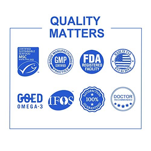 Dr.Brian Fish Oil Supplement 130 Softgel, Highly Absorbed rTG Mini Omega 3 Fish Oil Capsule with EPA/DHA Fatty Acids Vitamin D E, 500mg rTG Omega-3 Support Heart Brain Immune Health No Fishy Taste - görsel 9