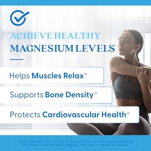 Doctor's Best High Absorption Magnesium Glycinate Lysinate Supplement for Sleep Support - Chelated Magnesium Capsules for Women & Men, 105 mg per Serving, Calm Support, Vegan - 120 Veg Caps - görsel 5