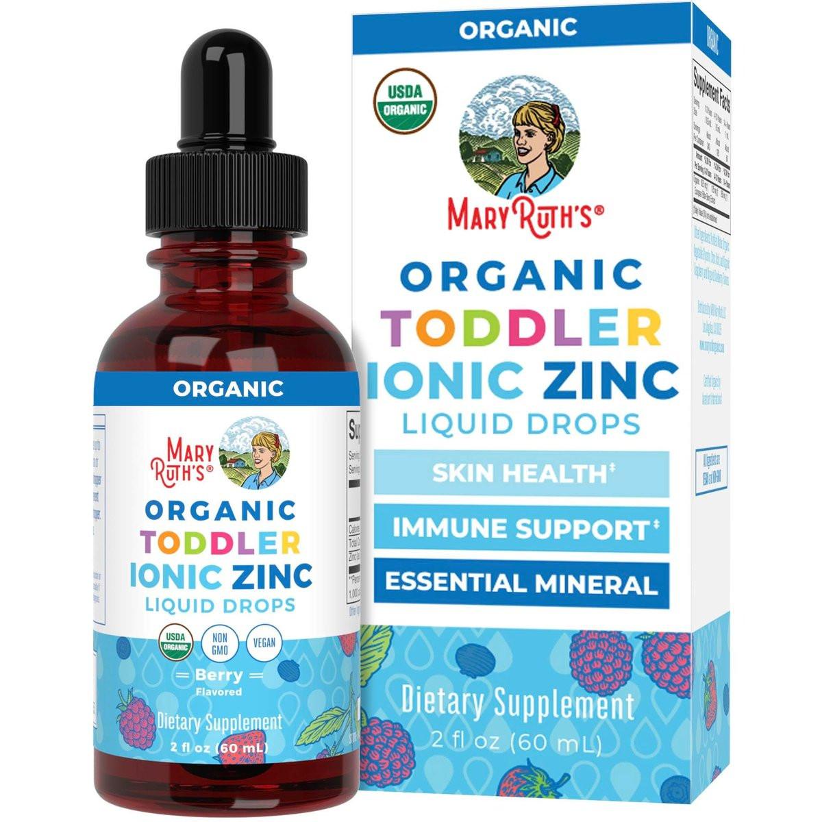 MaryRuth Organics USDA Toddler Liquid Drops | Zinc Sulfate | Immune Support Supplement | Skin Health | Vegan | Formulated for Ages 1-3 | Delicious Berry Flavor | 1 Month Supply | 2 Fl Oz - görsel 11