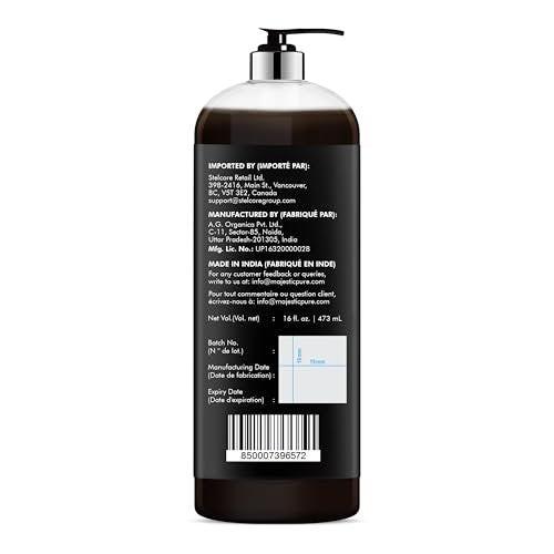 MAJESTIC PURE Pure Jamaican Black Castor Oil for Hair Care, Strengthening, Nourishing, and Volumizing Formula - Non GMO Verified, 16 Fl Oz - görsel 17