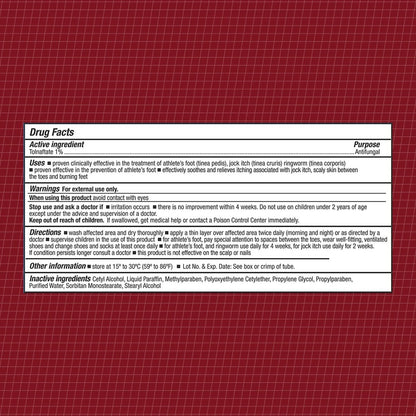 CareAll Tolnaftate Cream USP 1%, 1.0 oz Tube (6 Pack) - Effective Antifungal Treatment for Athlete's Foot, Jock Itch, Ringworm