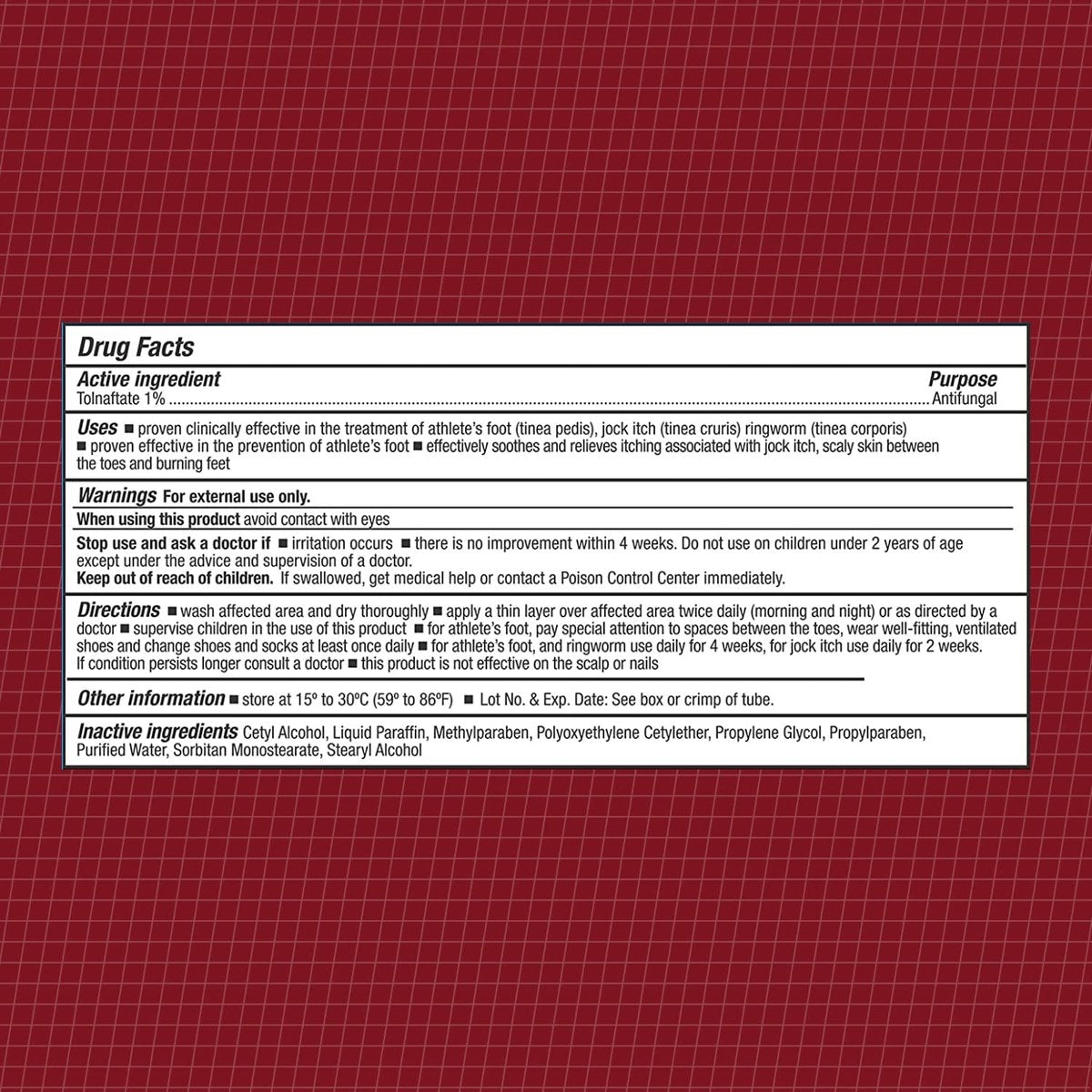 CareAll Tolnaftate Cream USP 1%, 1.0 oz Tube (6 Pack) - Effective Antifungal Treatment for Athlete's Foot, Jock Itch, Ringworm - görsel 4