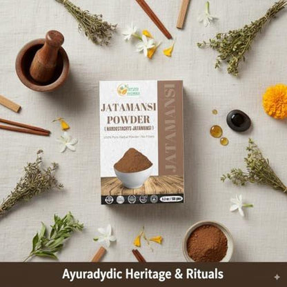 Herbs Botanica Jatamansi Root Powder Natural (Nardostachys Jatamansi), Natural Spikenard for Hair Growth, Stress Relief & Ayurvedic Formulations, 5.3 oz / 150 gm