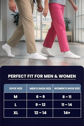 Special Essentials Diabetic Socks for Men & – 12 Pairs Value Pack: With a dozen pairs in one pack, you have a full – Image 6