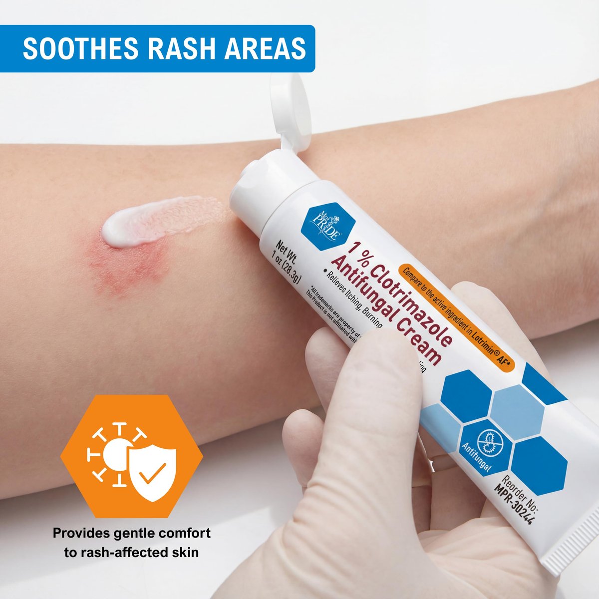 MED PRIDE Clotrimazole Antifungal Cream 1%, 4 Pack – Bulk Treatment for Athlete’s Foot, Jock Itch, Ringworm, Itchy Skin, Redness, Scaling & Cracking – Maximum Strength Fungal Relief - görsel 13