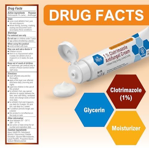 MED PRIDE Clotrimazole Antifungal Cream 1%, 4 Pack – Bulk Treatment for Athlete’s Foot, Jock Itch, Ringworm, Itchy Skin, Redness, Scaling & Cracking – Maximum Strength Fungal Relief - görsel 7