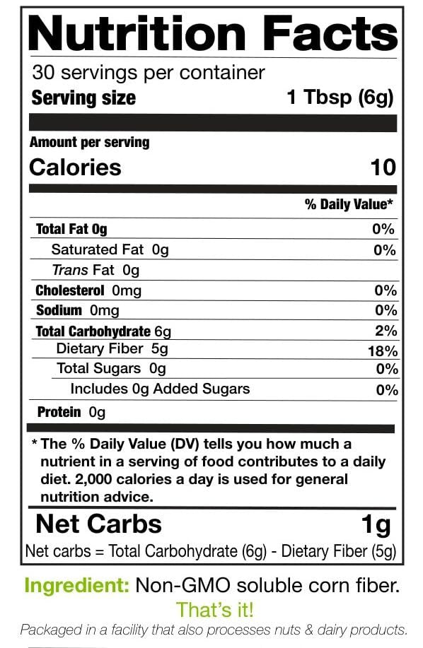 just better. Prebiotic Fiber Supplement for a Healthy Gut | Fiber Powder with Zero Grit Zero Taste and No Bloating or Gas | Feel Full Faster | Keto Non-GMO Gluten Free Vegan 50 Servings - görsel 7