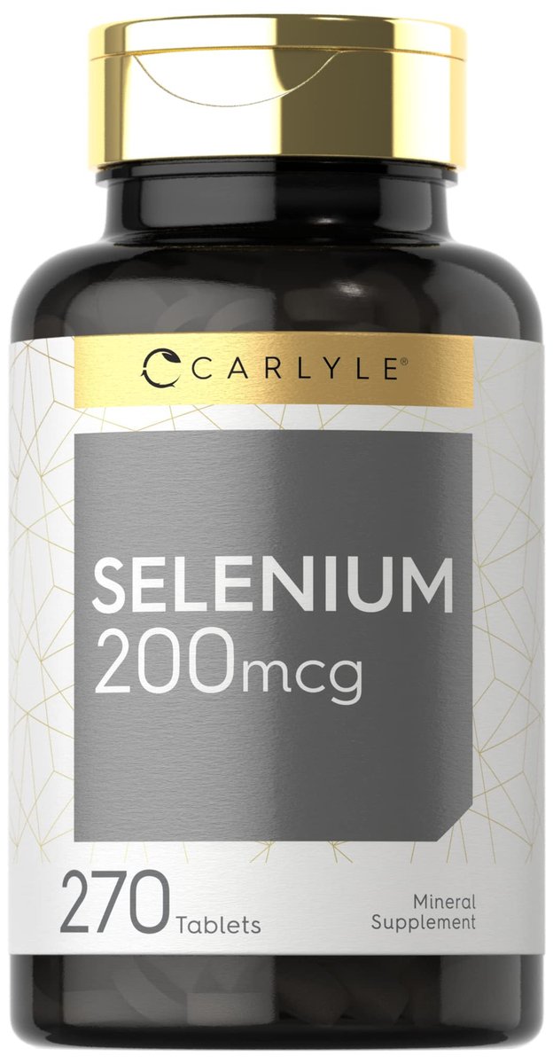 Carlyle Selenium Supplement | 200 mcg | 270 Tablets | Vegetarian, Non-GMO, and Gluten Free Formula - görsel 1