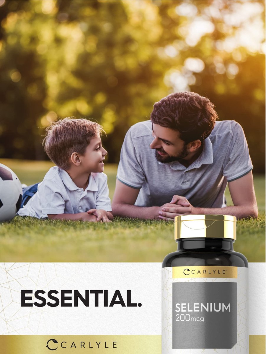 Carlyle Selenium Supplement | 200 mcg | 270 Tablets | Vegetarian, Non-GMO, and Gluten Free Formula - görsel 11