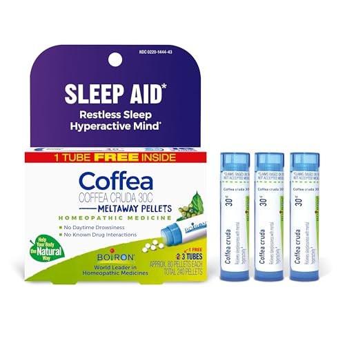 Boiron Coffea Cruda 30C Homeopathic Sleep Aid for Restless Sleep, Mental Hyperactivity, Racing Thoughts, and Difficulty Sleeping - 3 Count (240 Pellets) - görsel 13