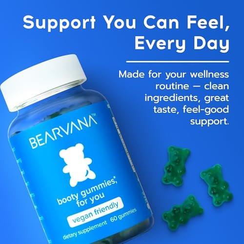 BEARVANA Peach Support Women’s Multivitamin Gummies | Herbal & Vitamin Gummy Supplement for Daily Wellness | Berry Flavor | 60 Gummies - görsel 5