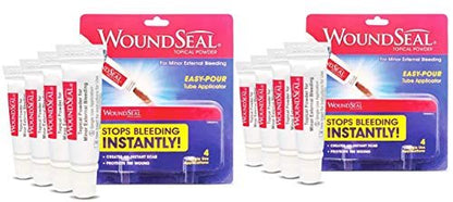 Biolife WoundSeal Topical Powder Wound Care First Aid for Cuts, Scrapes and Abrasions Single Use, 8 Bottles (Packaging May Vary), 2-Pack
