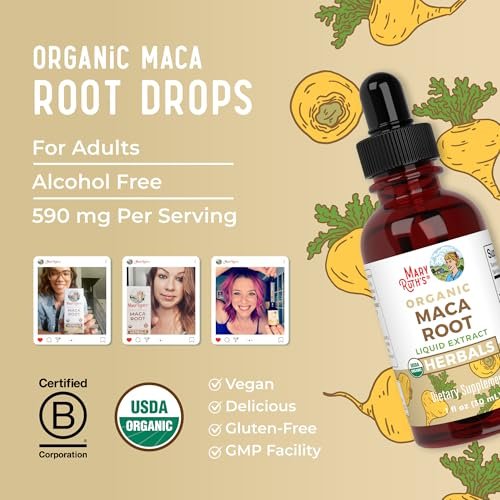 MARYRUTH'S USDA Organic Maca Root Liquid Drops | Vegan | Non-GMO | Gluten Free | Alcohol Free | 1 Fl Oz - görsel 9