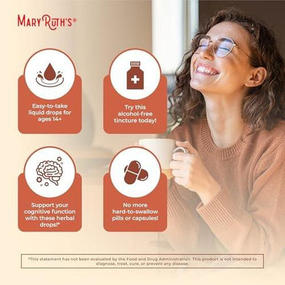 MaryRuth Organics Ashwagandha Root | USDA Organic Ashwagandha Liquid Drops | Stress Relief, Natural Calm, Relaxation and Mood Support Supplement | Adaptogenic | Nervine | Vegan | Non-GMO | 60 Servings