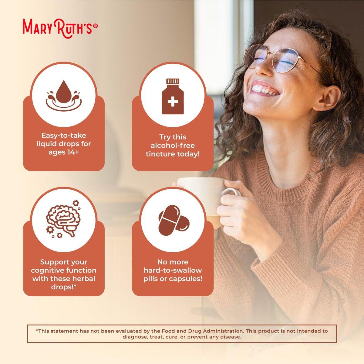 MaryRuth Organics Ashwagandha Root | USDA Organic Ashwagandha Liquid Drops | Stress Relief, Natural Calm, Relaxation and Mood Support Supplement | Adaptogenic | Nervine | Vegan | Non-GMO | 60 Servings - görsel 11