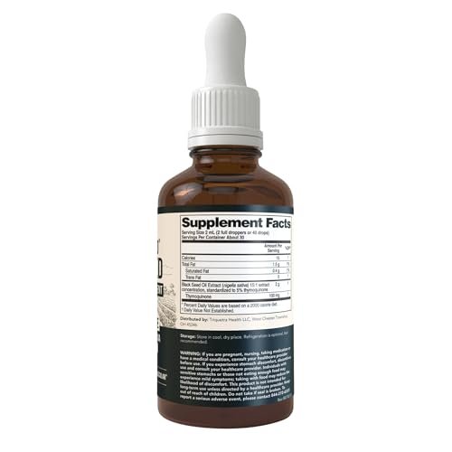 Black Seed Oil Liquid | 5% Thymoquinone - TQ-Advanced® | High Potency - 100 mg per Serving - 15:1 Concentrate from Nigella Sativa Extract, Raw Form, Vegan Formula, Glass Bottle (30 Servings) - görsel 9