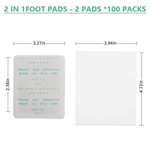 maguja 100Pcs Foot Pads for Foot Care - Ginger Foot Patch with Bamboo Vinegar and Ginger Powder (White, 200 Piece Set) - görsel 7