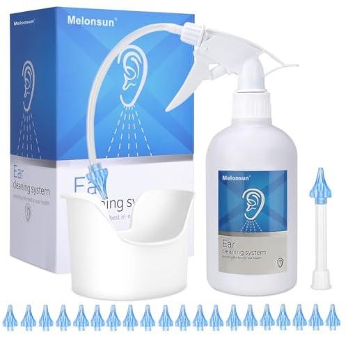 EPOBOO Earwax Removal Bottle - Manual Ear Wash System, FSA-HSA-Eligible, 500ml Spray Bottle with Big Basin & 20 Reusable Soft Tips, Safe & Efficient Ear Cleaner with Rigid Pipe & Flexible Tube for Personal or Family - görsel 16