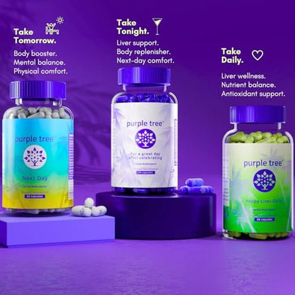 purple tree Post-Celebration Wellness – Willow Bark: Contains salicin, a natural compound that helps soothe – Image 6