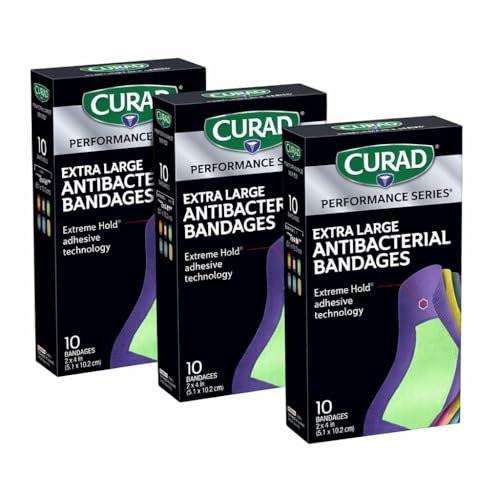 CURAD Performance Series Antibacterial Bandages, XL Size, 30 Count - görsel 2