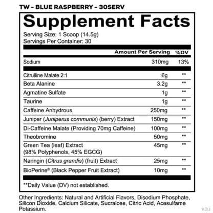 REDCON1 Total War Pre Workout, Blue – Reduce Fatigue: Beta-alanine helps buffer lactic acid, allowing you to train – Image 4