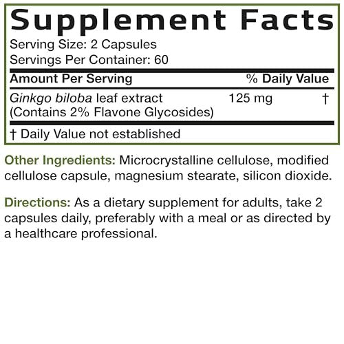 Bronson Ginkgo Biloba Extra Strength – Form: Capsule – Image 7