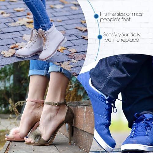 Syhood 40 Pcs Metatarsal Pads for Men Women, 1/4 Inch Thick Felt Ball of Foot Cushions, Forefoot Pain Relief Inserts, Metatarsal Foot Pads for Support and Pain Relief (White) - görsel 1