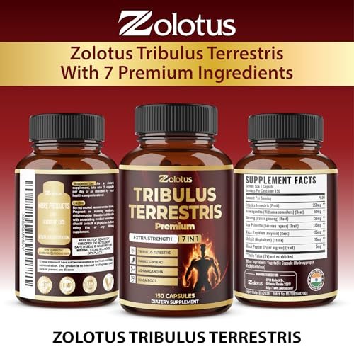 Tribulus Terrestris Supplement for Men & Women, 5-Month Supply with Ashwagandha, Panax Ginseng, Saw Palmetto, Maca, Shilajit, 150 Count - görsel 5