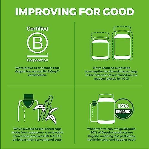 Orgain Organic Greens + 50 Superfoods Immunity Up! Powder, Honeycrisp Apple - Immune Support, Probiotics, Vitamin C, D & Zinc, Apple Cider Vinegar, Ashwagandha, Cordyceps & Reishi Mushrooms - 0.62lb - görsel 1