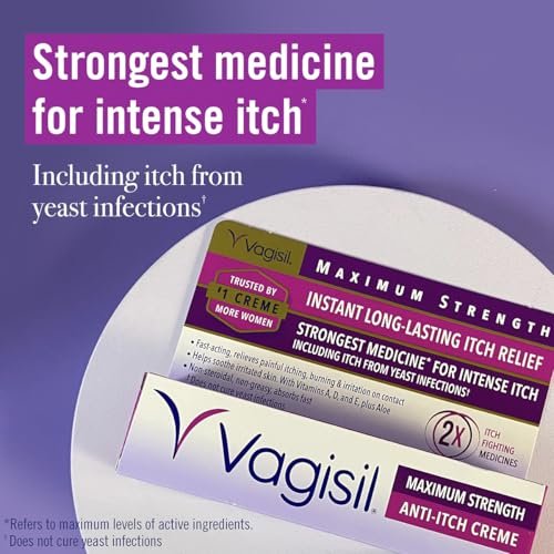 Vagisil Maximum Strength Feminine Anti-Itch – Easy-to-Use Tube: The 1-ounce tube is convenient for at-home use or – Image 4
