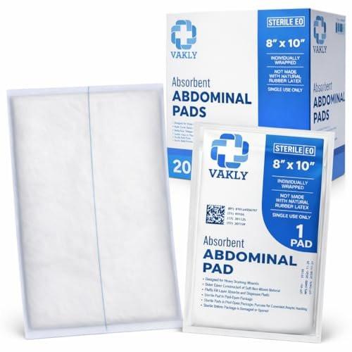 Vakly ABD Pads 8" x 10" Sterile (40 Pack) – – Sterile and Individually Wrapped: Each pad is sealed to maintain – Image 3